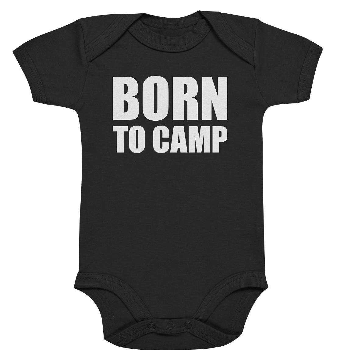 BORN TO CAMP - Organic Baby Bodysuite