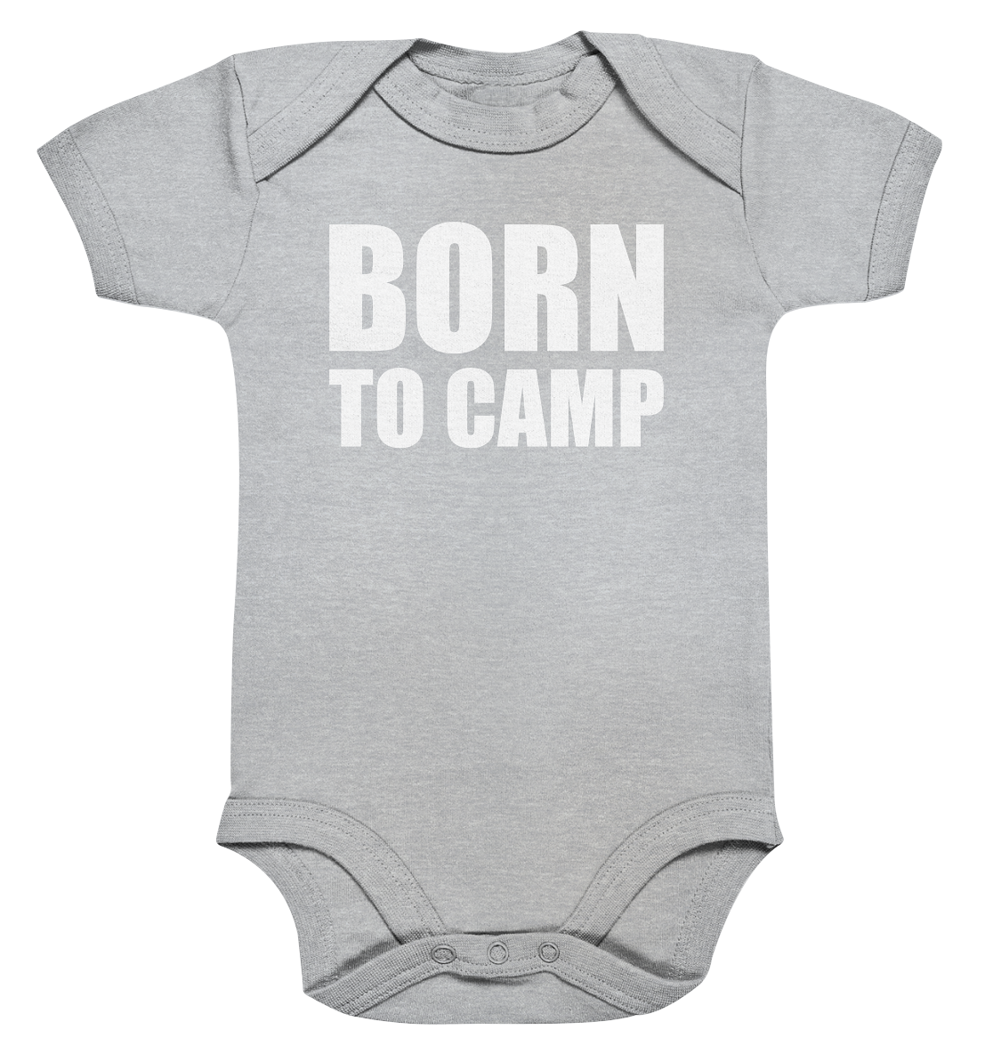 BORN TO CAMP - Organic Baby Bodysuite