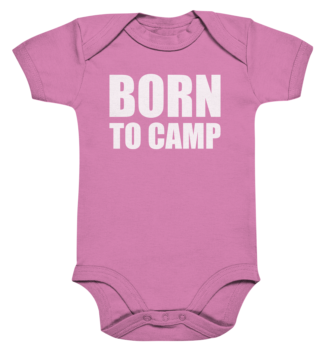 BORN TO CAMP - Organic Baby Bodysuite