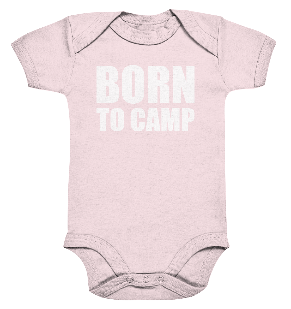 BORN TO CAMP - Organic Baby Bodysuite