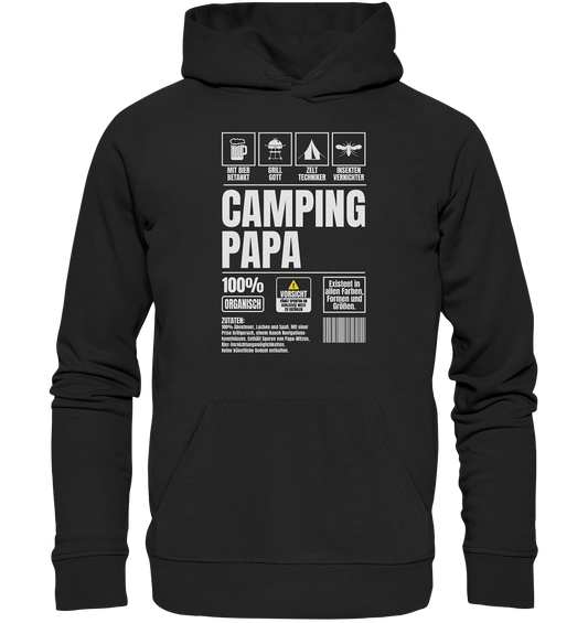 Camping Papa mit Zelt - Hoodie