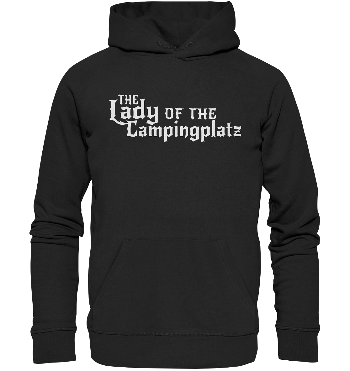 The Lady of the Campingplatz - Organic Basic Hoodie
