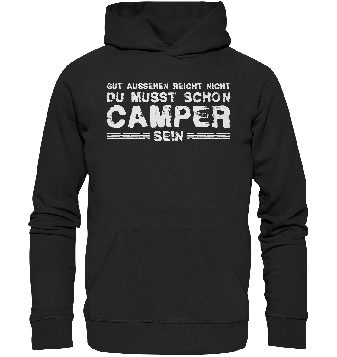 Du musst auch Camper sein - Organic Basic Hoodie