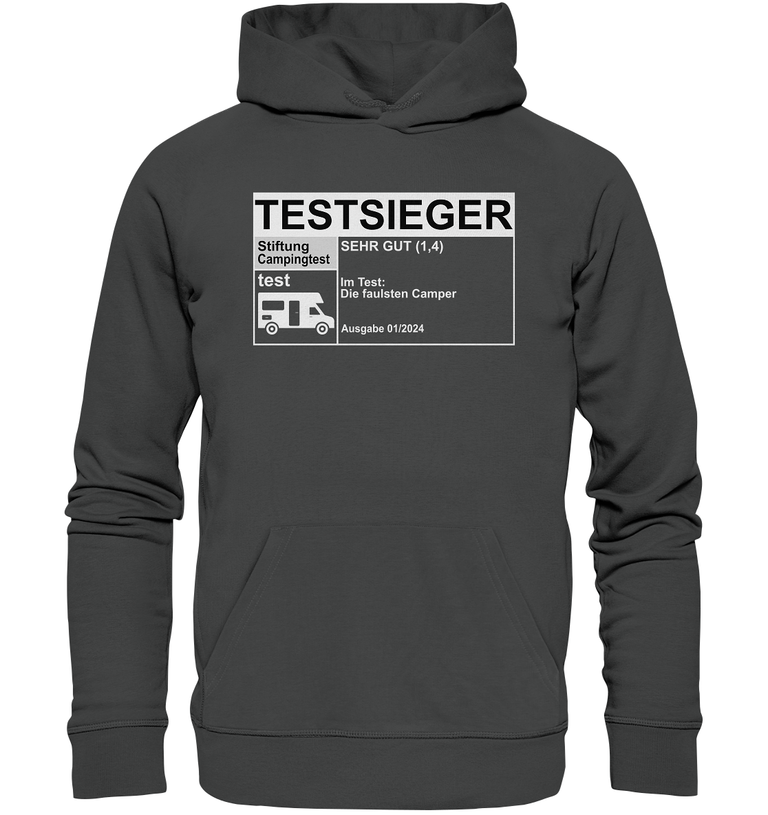 Testsieger - Die faulsten Camper | WoMo - Organic Basic Hoodie