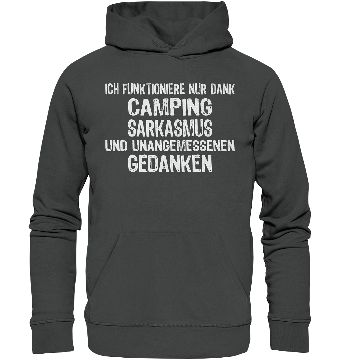 Camping und unangemessene Gedanken - Organic Basic Hoodie