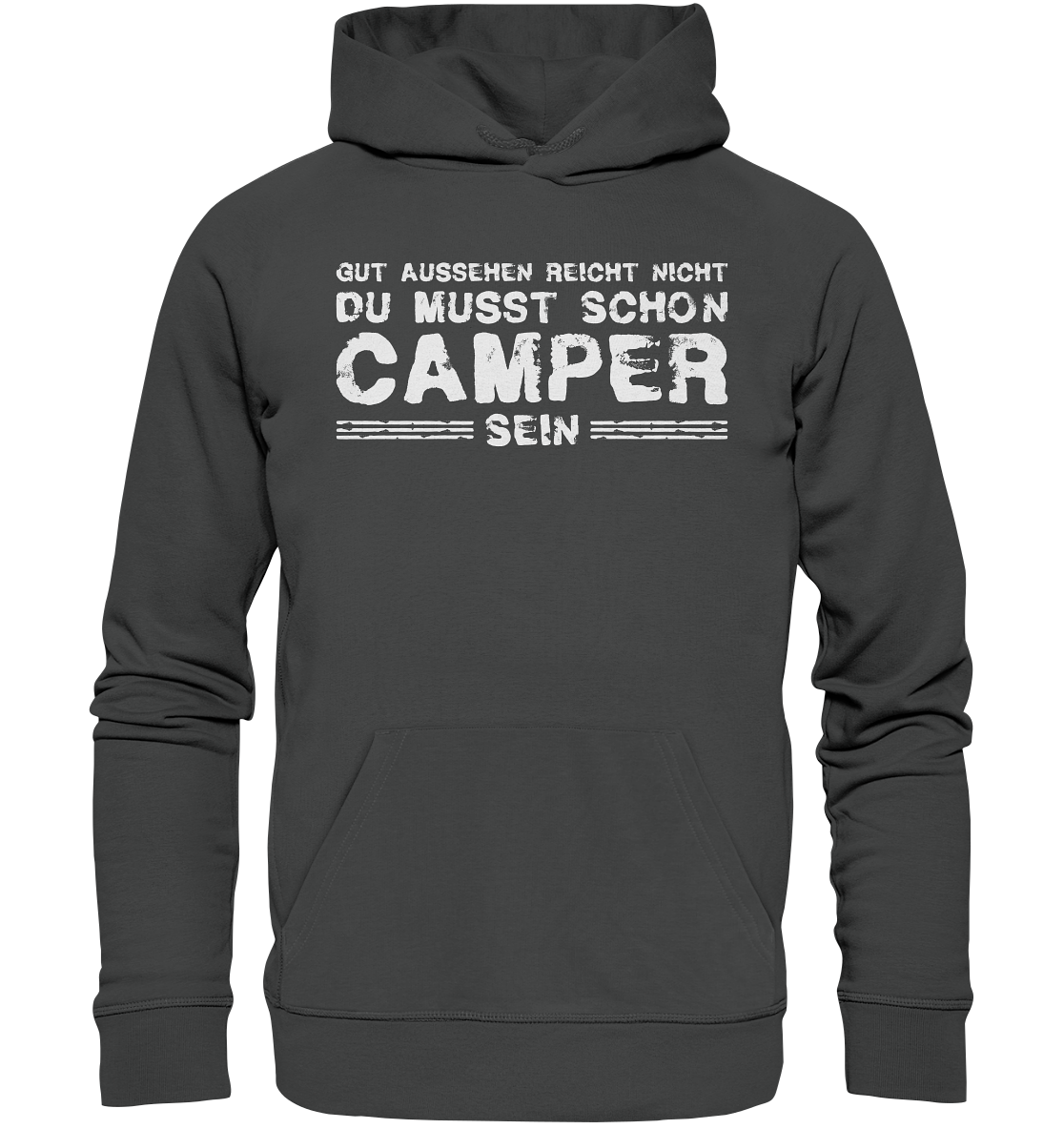 Du musst auch Camper sein - Organic Basic Hoodie