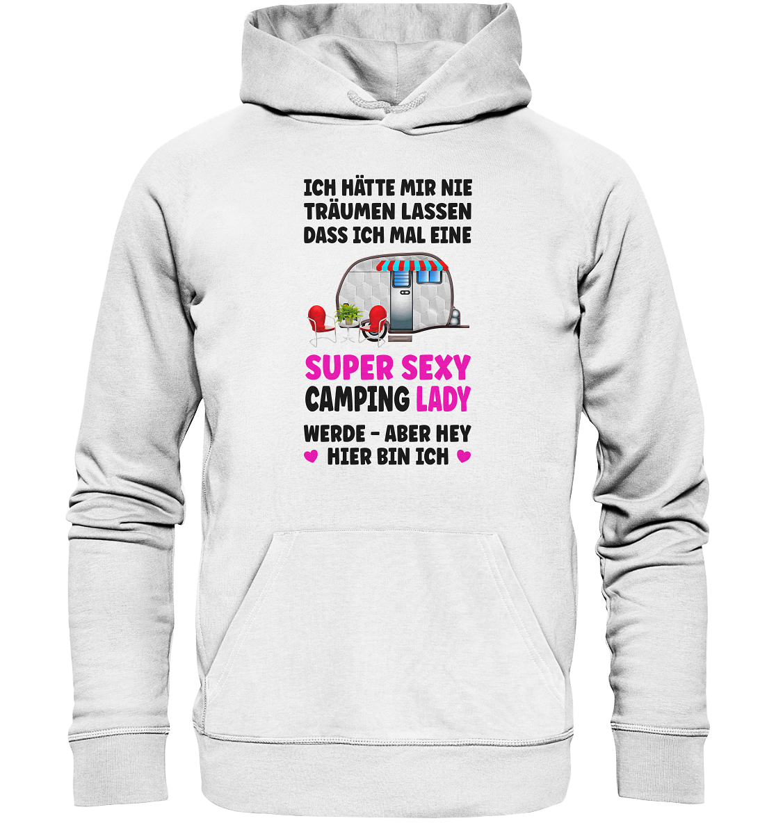 Super Sexy Camping Lady - Organic Basic Hoodie