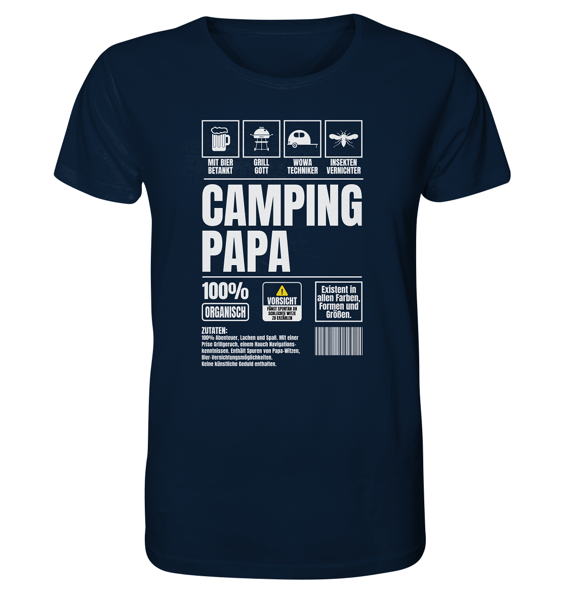 Camping Papa mit Wohnwagen - Shirt