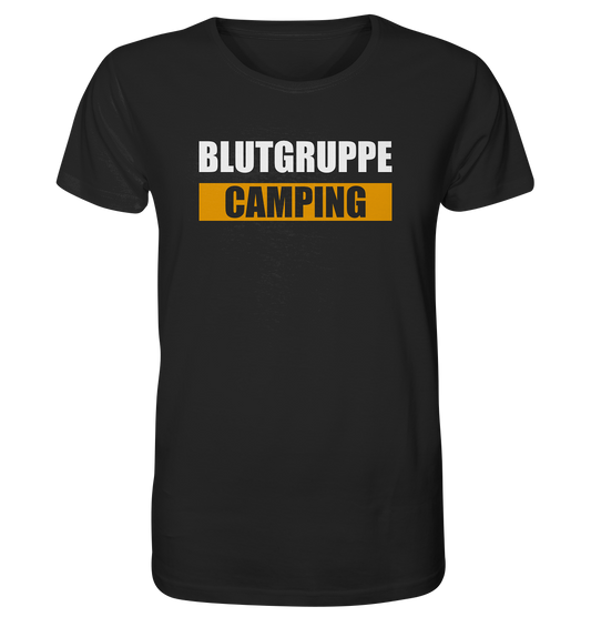 Blutgruppe Camping - Organic Shirt