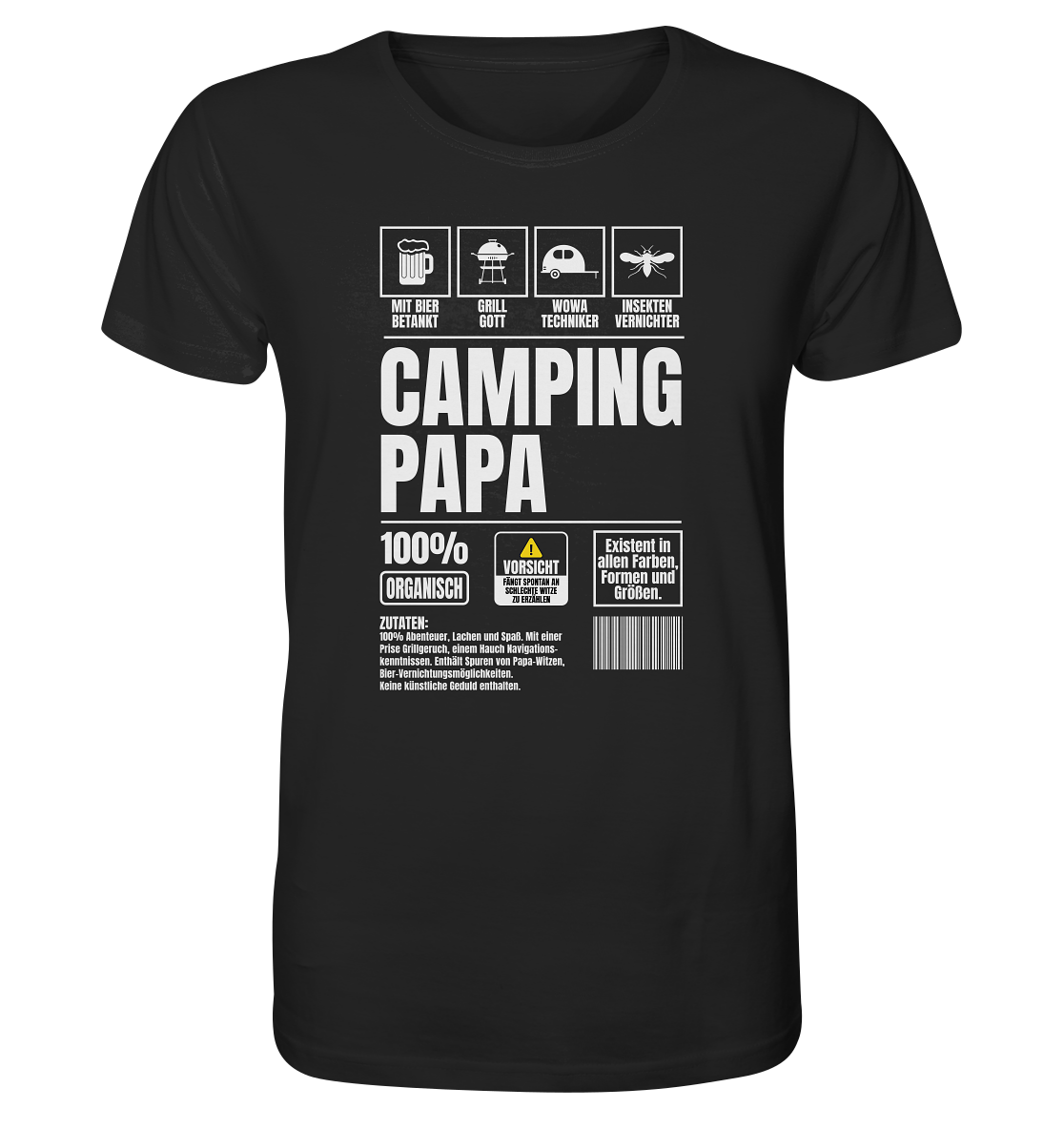 Camping Papa mit Wohnwagen - Shirt