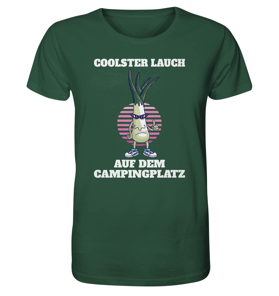 Coolster Lauch auf dem Campingplatz - Organic Shirt