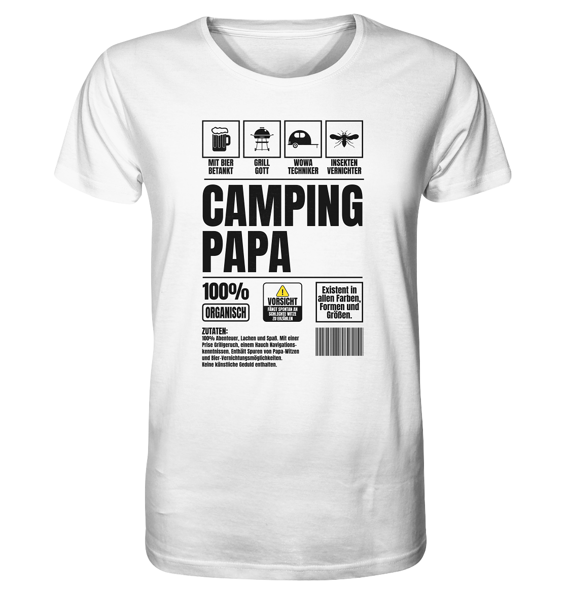 Camping Papa mit Wohnwagen - Shirt