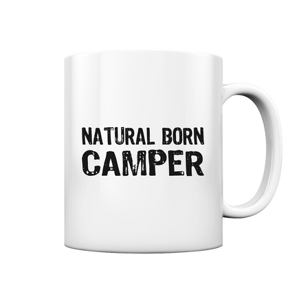 Natural Born Camper - Tasse glossy - Campingfamilie.de