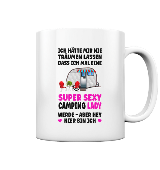 Super Sexy Camping Lady - Tasse glossy