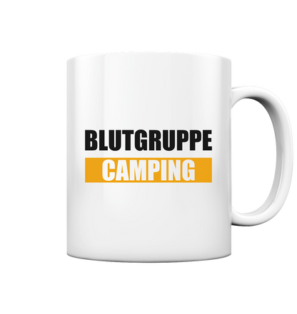 Blutgruppe Camping - Tasse glossy - Campingfamilie.de
