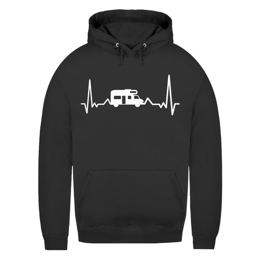 Herzschlag mit Wohnmobil - Frauen Hoodie - Campingfamilie.de
