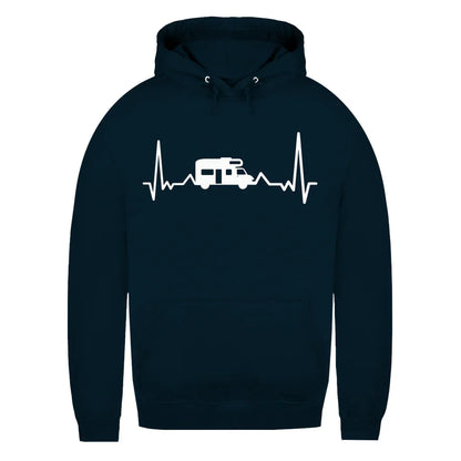 Herzschlag mit Wohnmobil - Frauen Hoodie - Campingfamilie.de