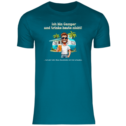 Ich bin Camper und trinke heute nicht - Männer Shirt - Campingfamilie.de