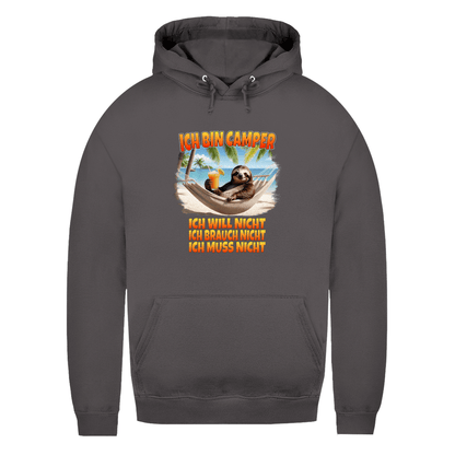 Ich will nicht, ich brauch nicht, ich muss nicht - Frauen Hoodie - Campingfamilie.de