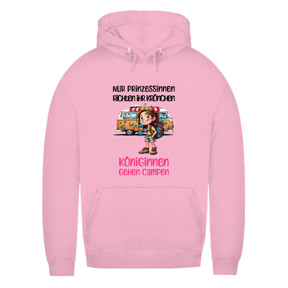 Königinnen gehen Campen - Frauen Hoodie - Campingfamilie.de