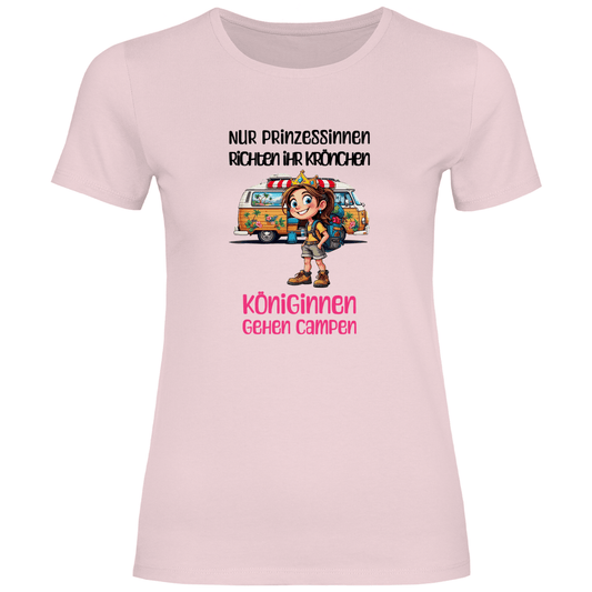 Königinnen gehen Campen - Frauen Shirt - Campingfamilie.de