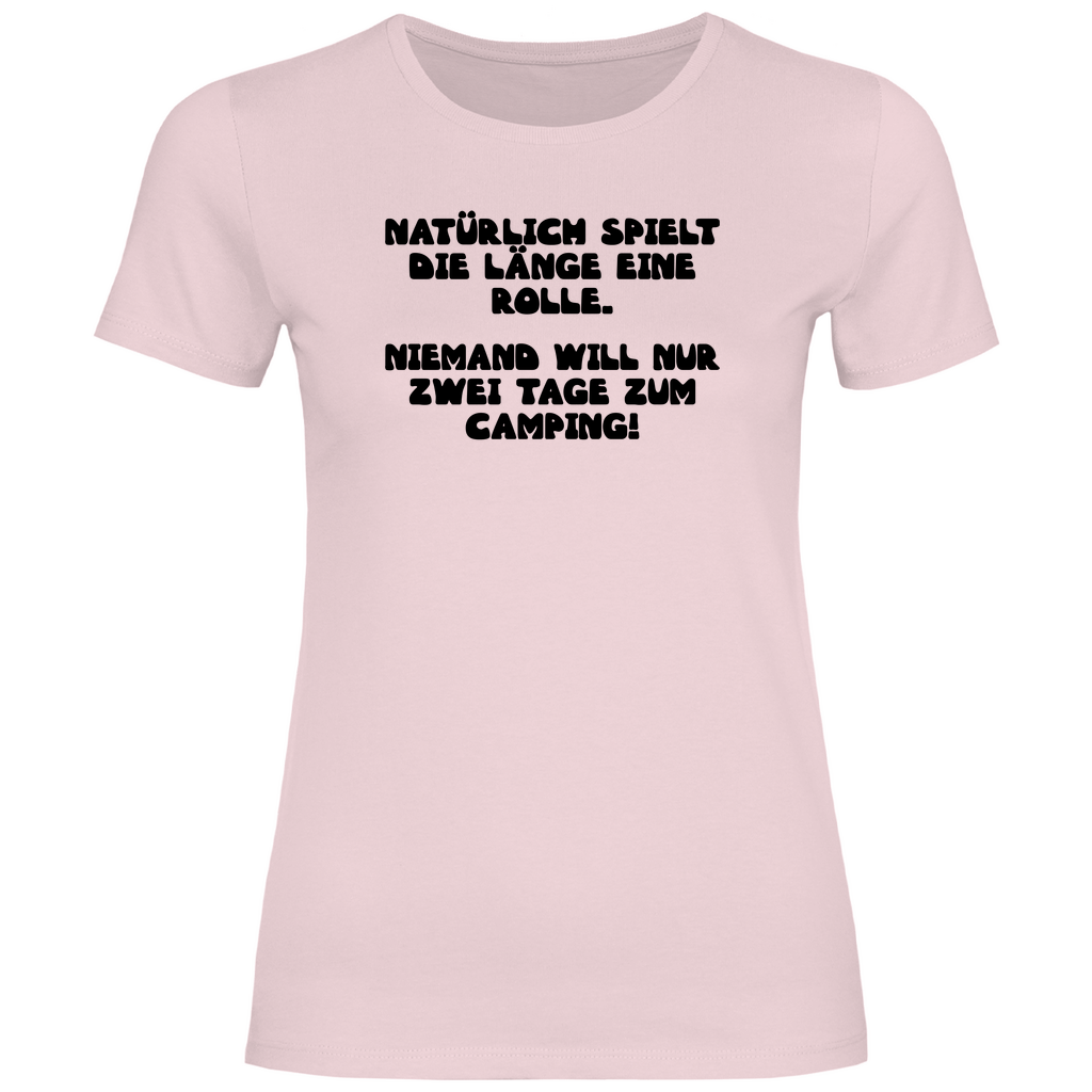 Länge spielt doch eine Rolle - Frauen Shirt - Campingfamilie.de