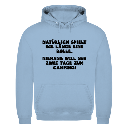 Länge spielt doch eine Rolle - Männer Hoodie - Campingfamilie.de