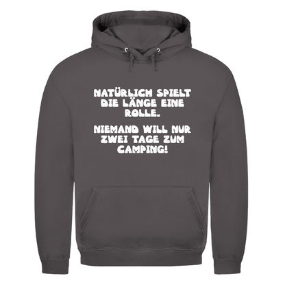 Länge spielt doch eine Rolle - Männer Hoodie - Campingfamilie.de