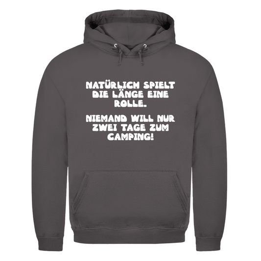 Länge spielt doch eine Rolle - Männer Hoodie - Campingfamilie.de