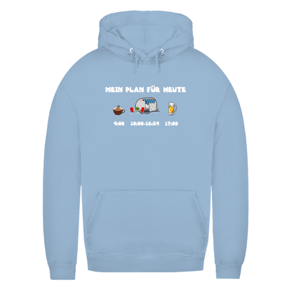 Mein Plan für heute: Kaffee, Camping, Bier - Frauen Hoodie - Campingfamilie.de