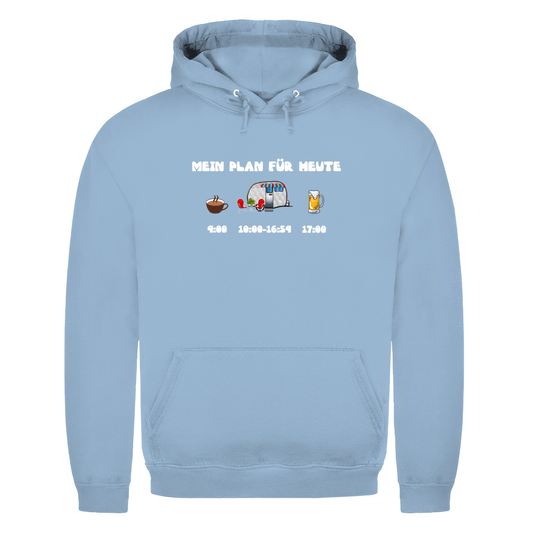 Mein Plan für heute: Kaffee, Camping, Bier - Herren Hoodie - Campingfamilie.de