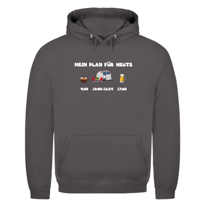 Mein Plan für heute: Kaffee, Camping, Bier - Herren Hoodie - Campingfamilie.de