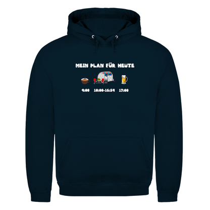 Mein Plan für heute: Kaffee, Camping, Bier - Herren Hoodie - Campingfamilie.de