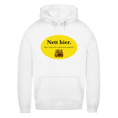 Nett hier. Aber waren Sie schon mal campen? - Frauen Hoodie - Campingfamilie.de