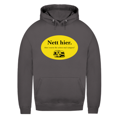 Nett hier. Aber waren Sie schon mal campen? - Frauen Hoodie - Campingfamilie.de