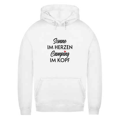 Sonne im Herzen Camping im Kopf - Frauen Hoodie - Campingfamilie.de