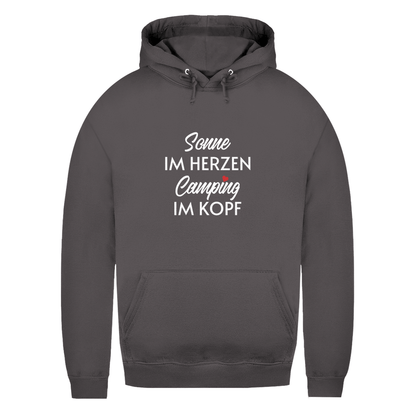 Sonne im Herzen Camping im Kopf - Frauen Hoodie - Campingfamilie.de