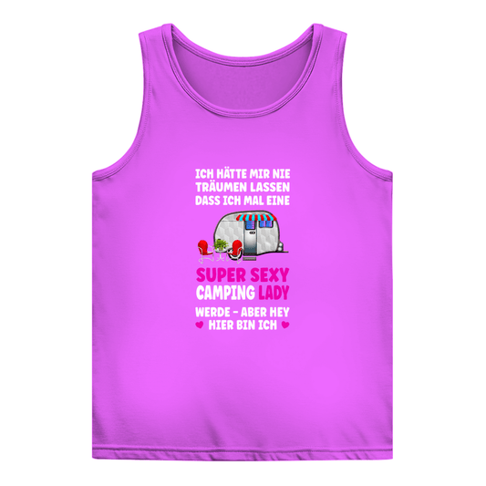 Super Sexy Camping Lady - Frauen Tank Top - Campingfamilie.de