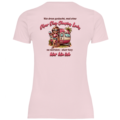 Super Sexy Camping Lady (Wein) - Frauen Shirt - Campingfamilie.de