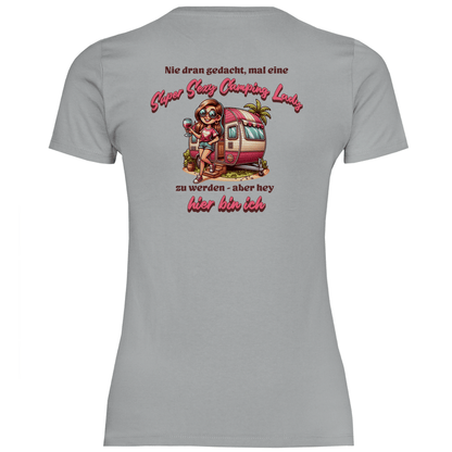 Super Sexy Camping Lady (Wein) - Frauen Shirt - Campingfamilie.de