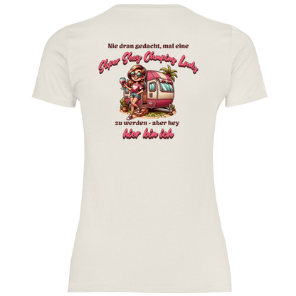Super Sexy Camping Lady (Wein) - Frauen Shirt - Campingfamilie.de