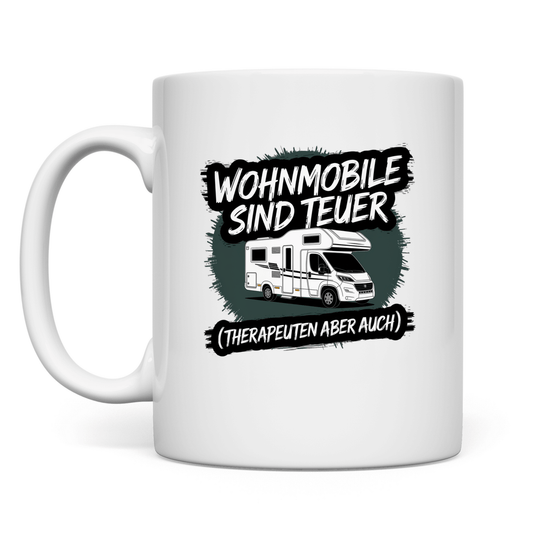 Wohnmobile sind teuer – Therapeuten aber auch! - Tasse - Campingfamilie.de