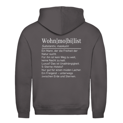 Wohnmobilist - Backprint Männer Hoodie - Campingfamilie.de