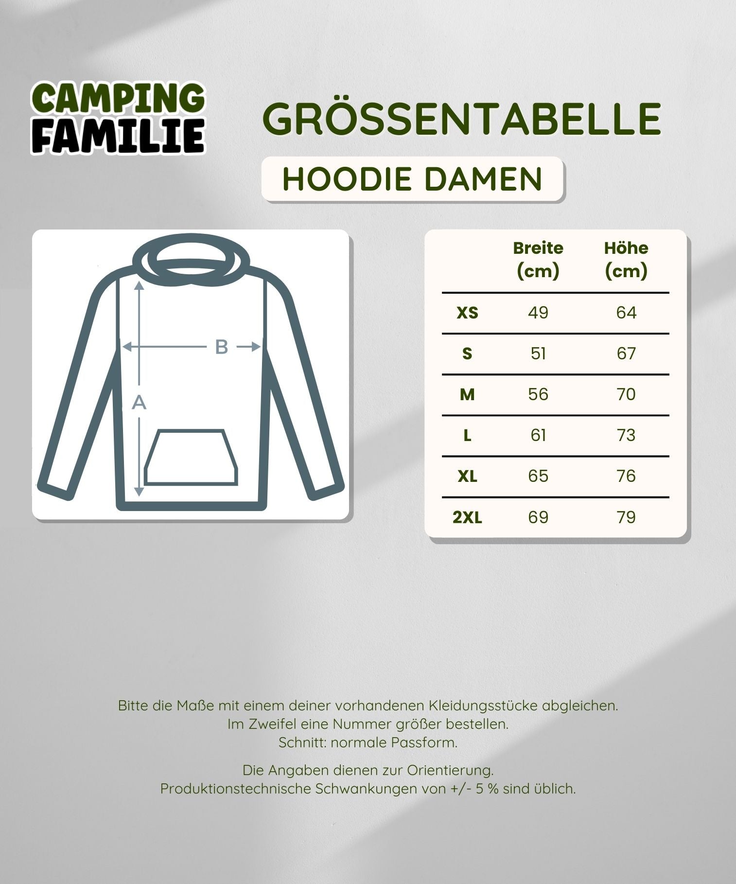 Zurück auf dem Campingplatz - Frauen Hoodie - Campingfamilie.de