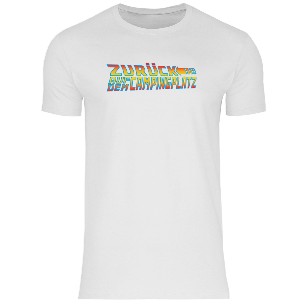 Zurück auf dem Campingplatz - Männer Shirt - Campingfamilie.de