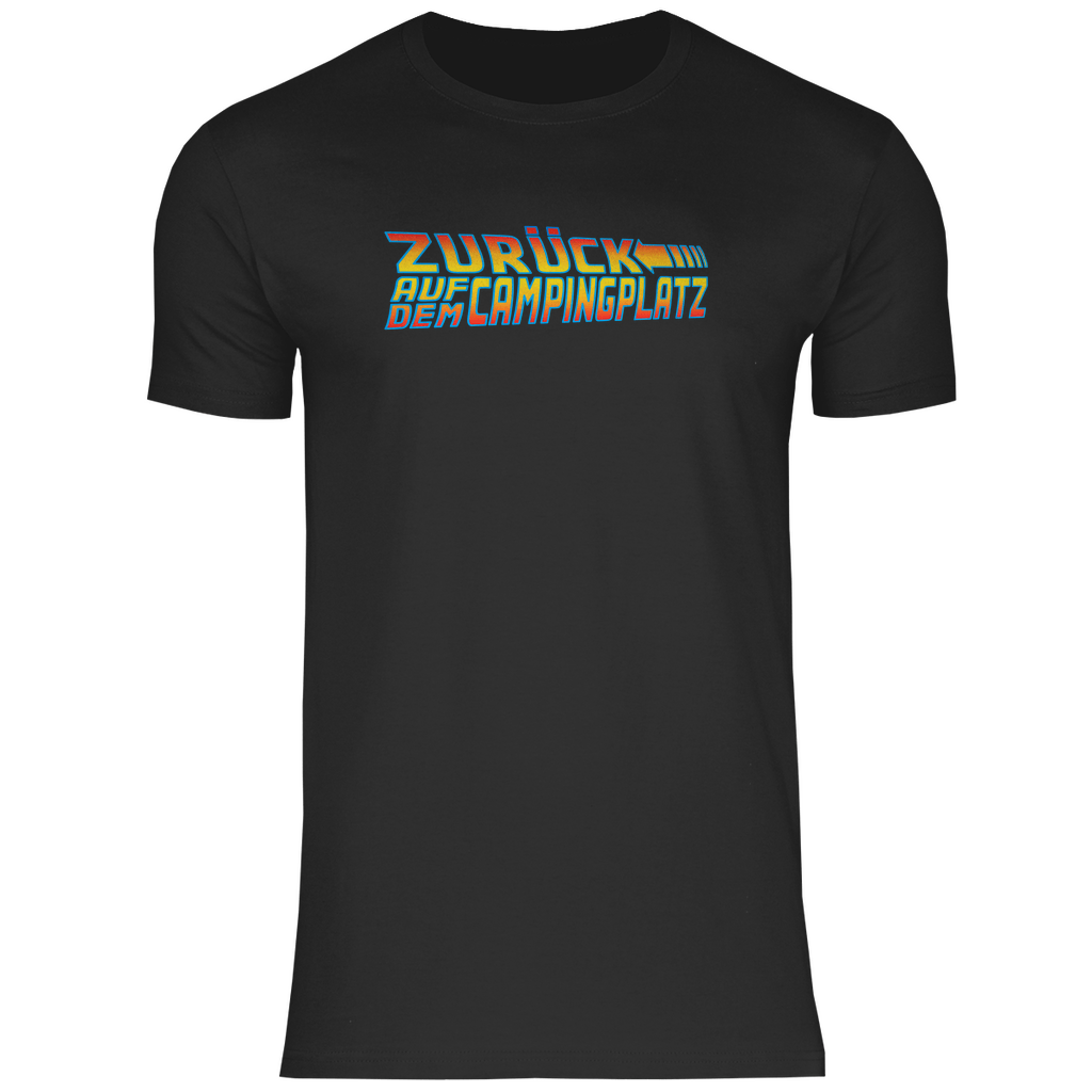 Zurück auf dem Campingplatz - Männer Shirt - Campingfamilie.de