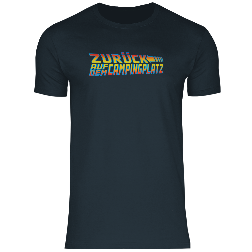 Zurück auf dem Campingplatz - Männer Shirt - Campingfamilie.de