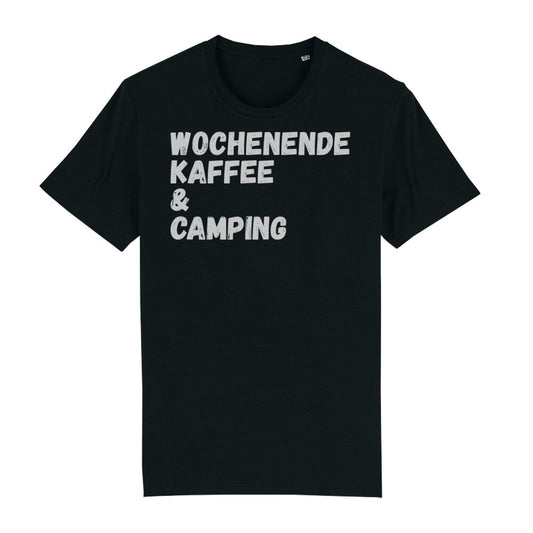 Wochenende Kaffee & Camping | Shirt - Campingfamilie.de