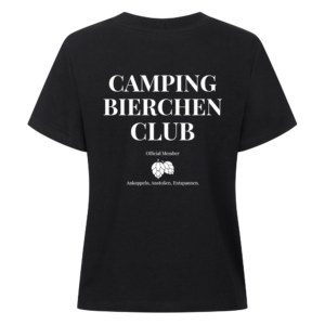 Camping Bierchen Club | Shirt mit Backprint für Camperinnen | Premium Organic Shirt Women