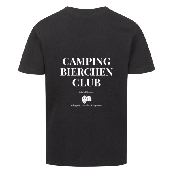 Camping Bierchen Club | Shirt mit Backprint für kleine Entdecker | Premium Organic Shirt Kids